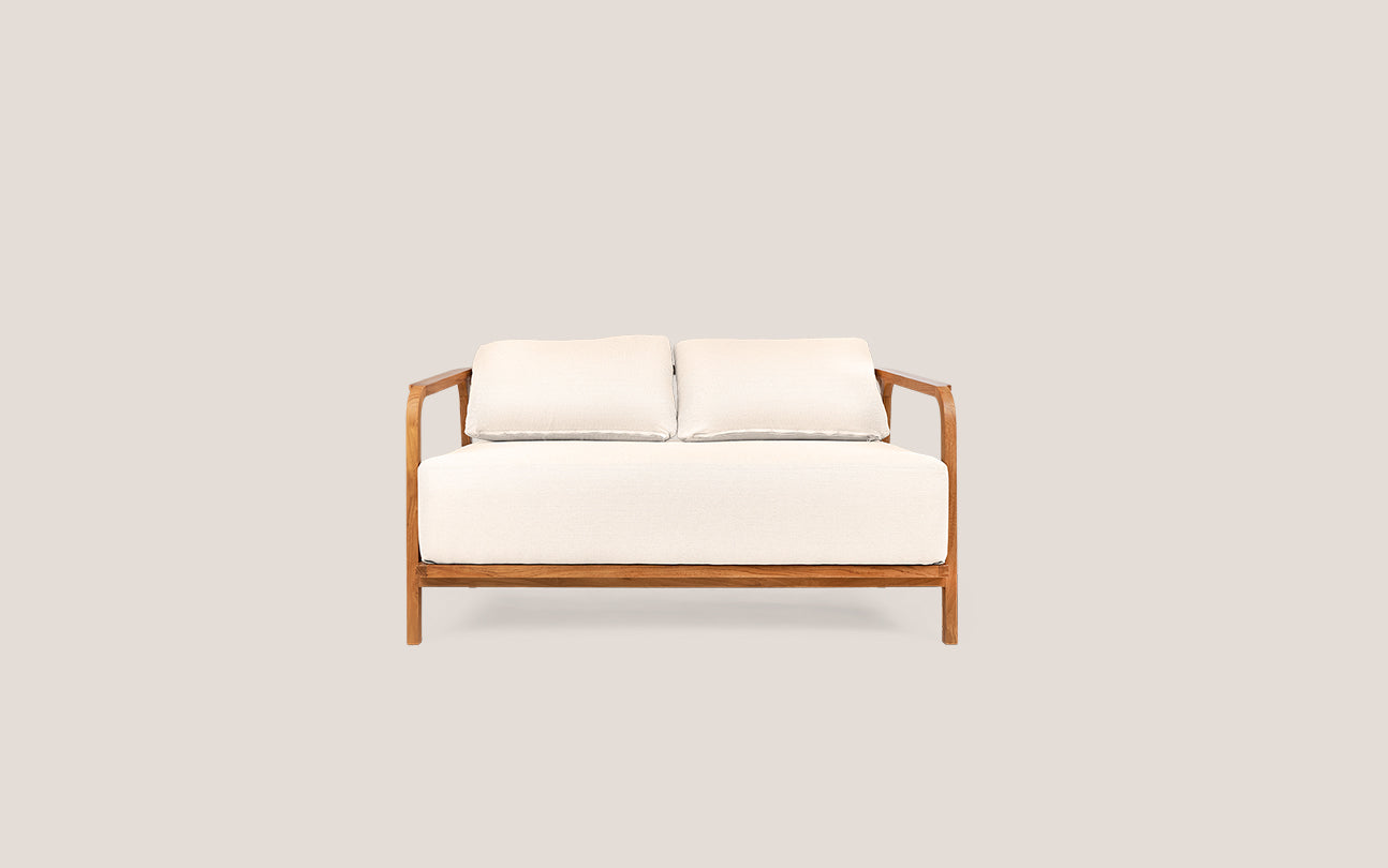 Classy Sofa White 2 Seats