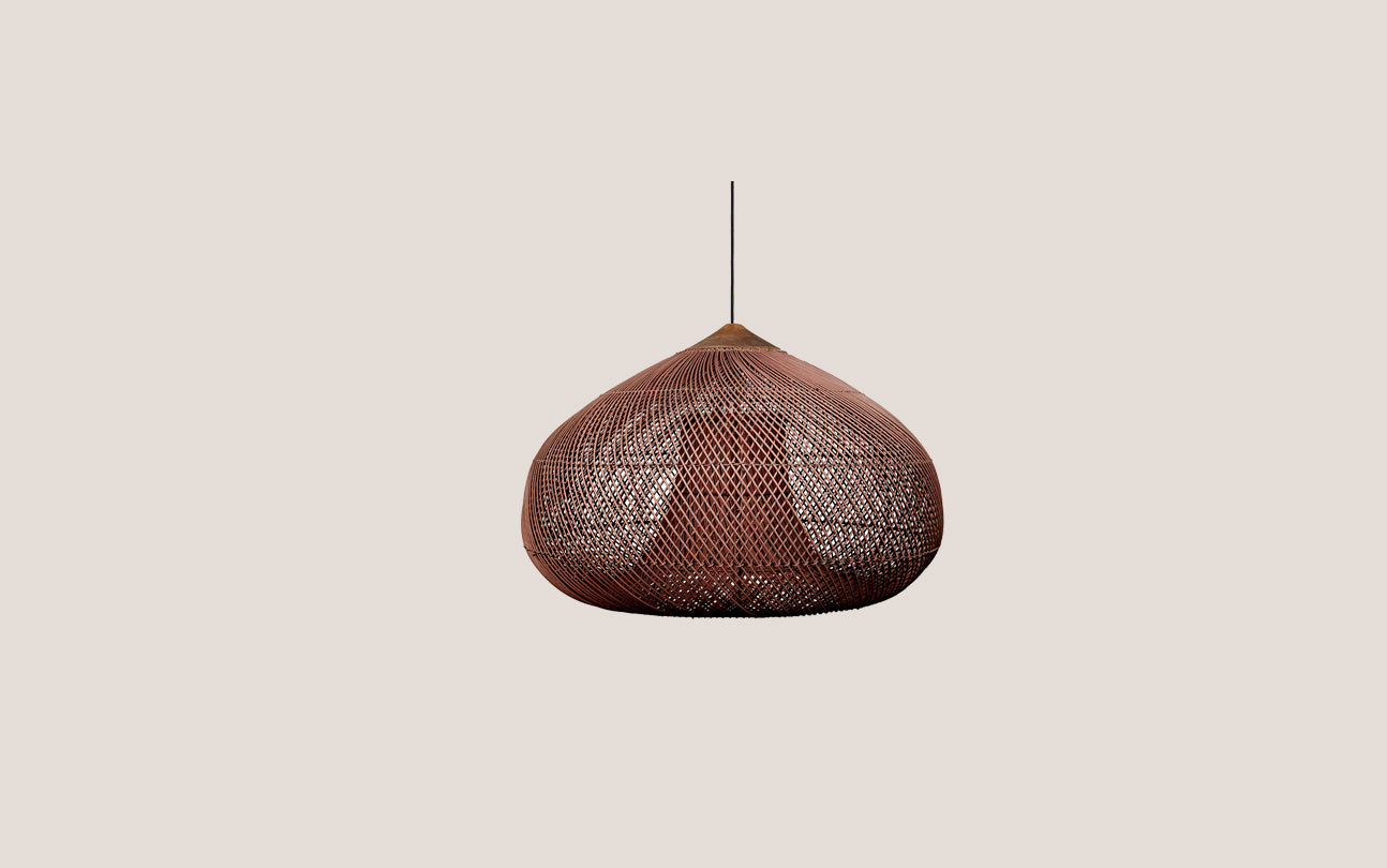 Bright Drum Lamp Brown