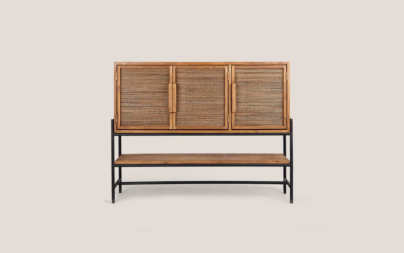 Coco Dresser 3 Doors 1 Open Rack