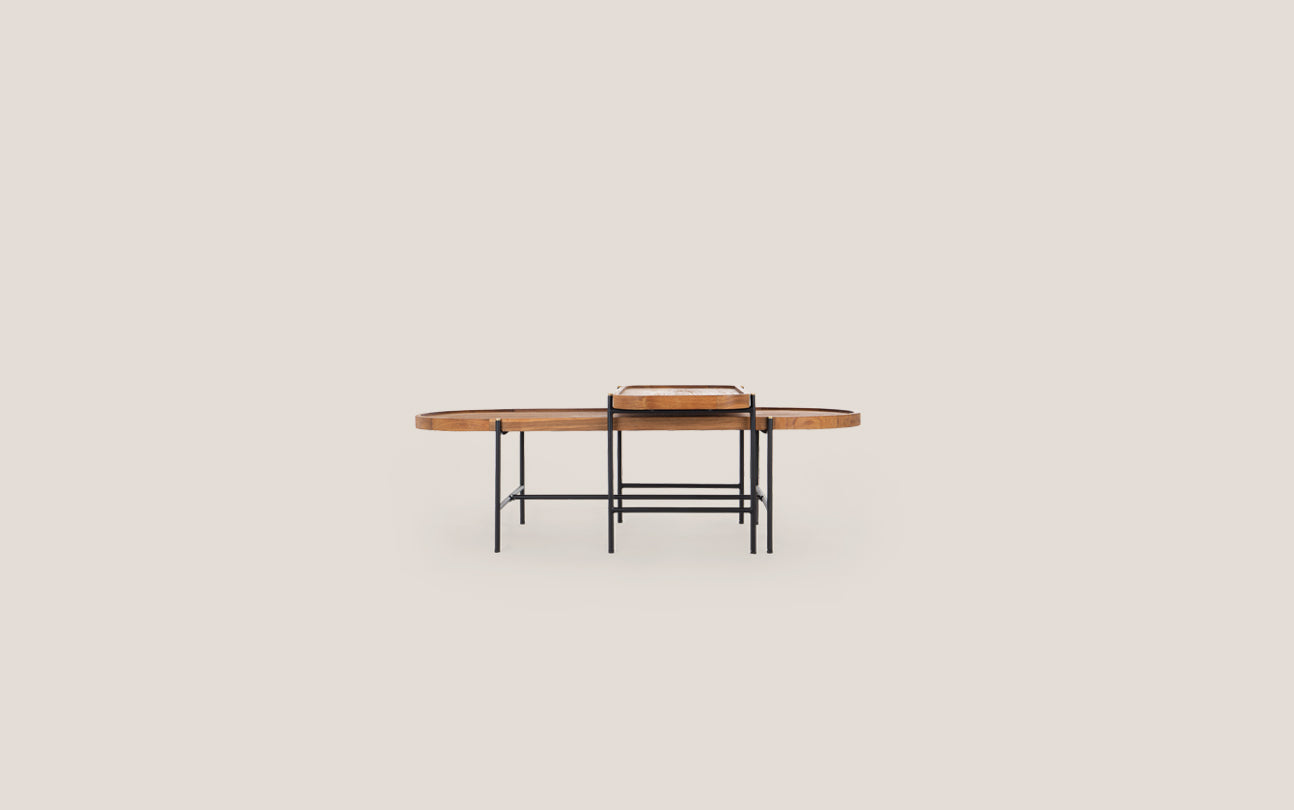 Coco Oval Tray Table set of 2