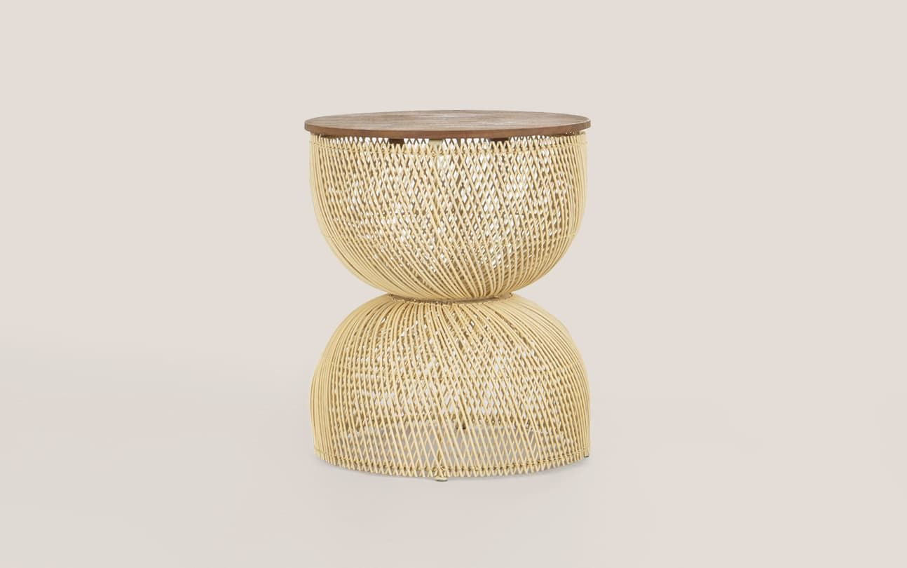 Collectables wave side table pure