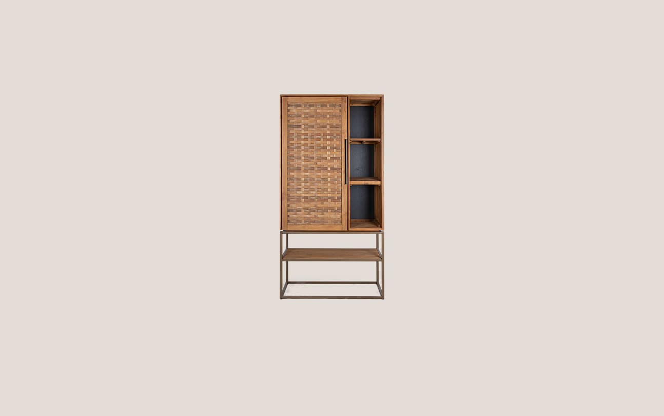 Karma Pure Cabinet 1 Door 1 Open Rack