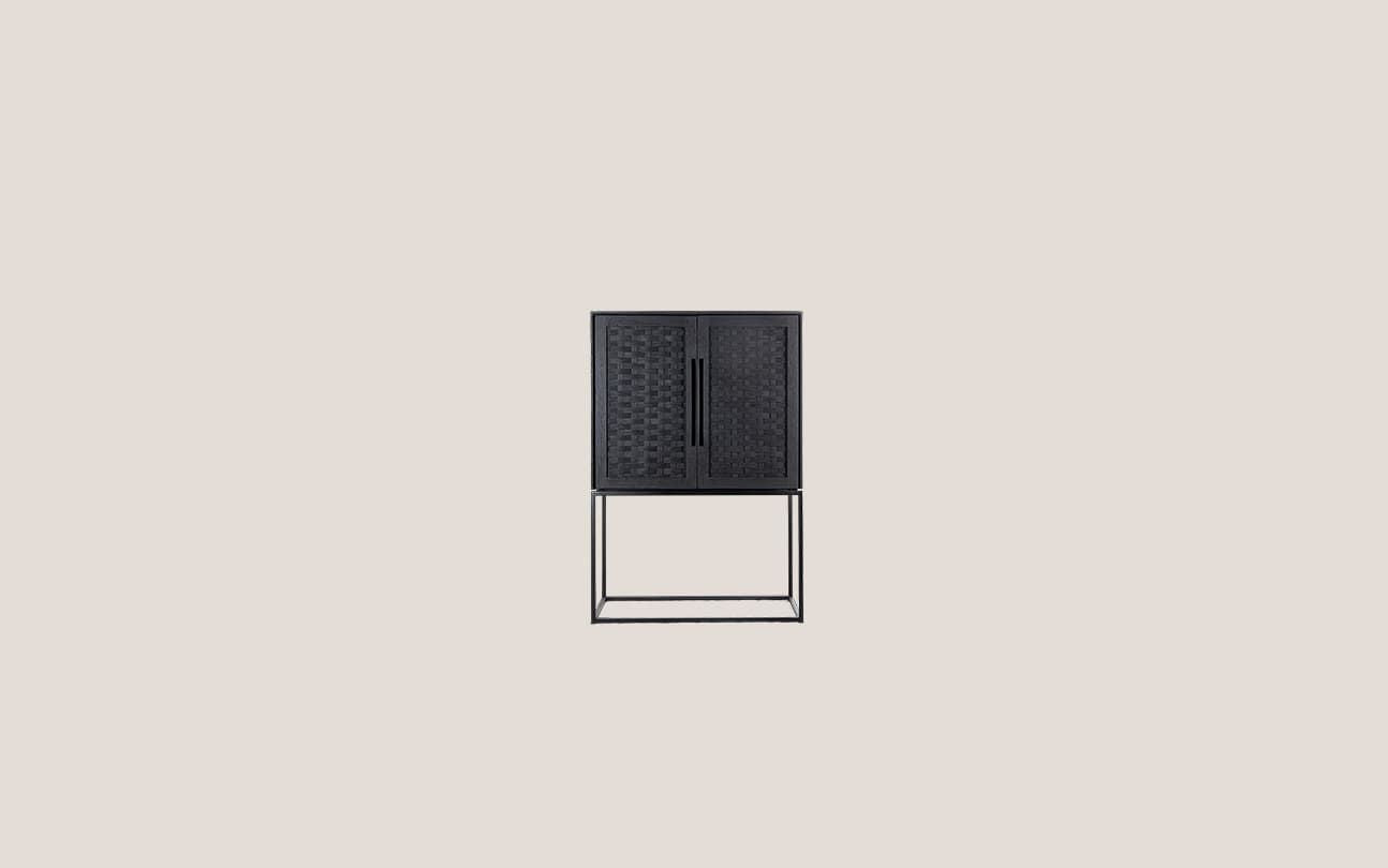 Karma Charcoal Cabinet 2 Doors