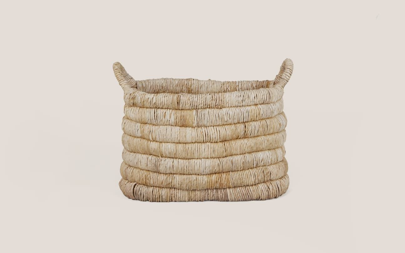 Caterpillar Sago Rectangular Basket