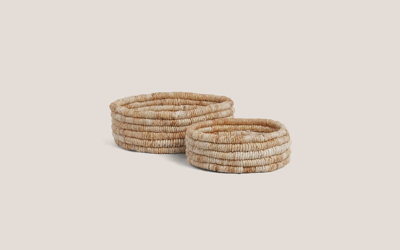 Caterpillar Ambang Low Basket - Set of 2