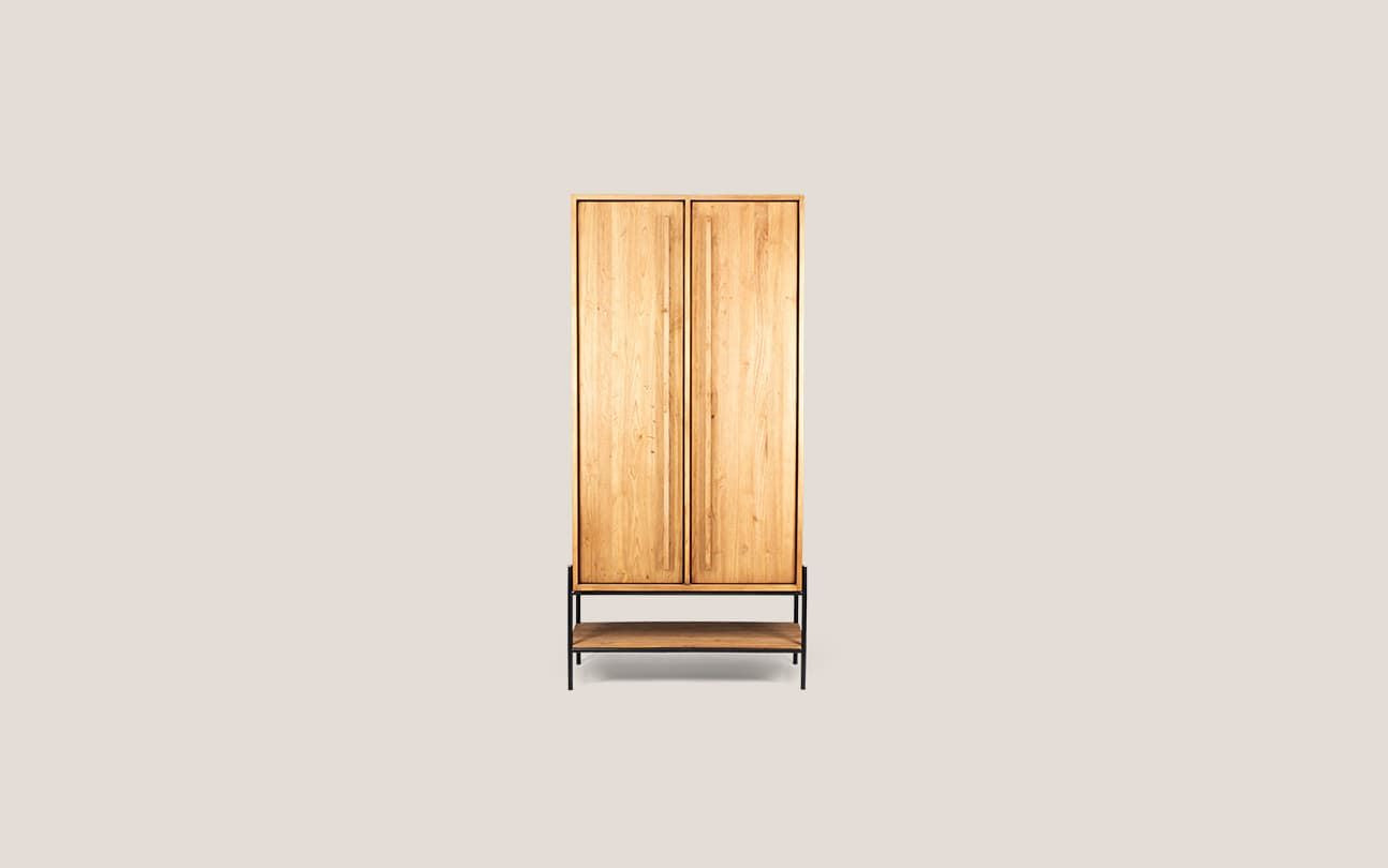 Outline Cabinet 2 Doors 1 Open Rack