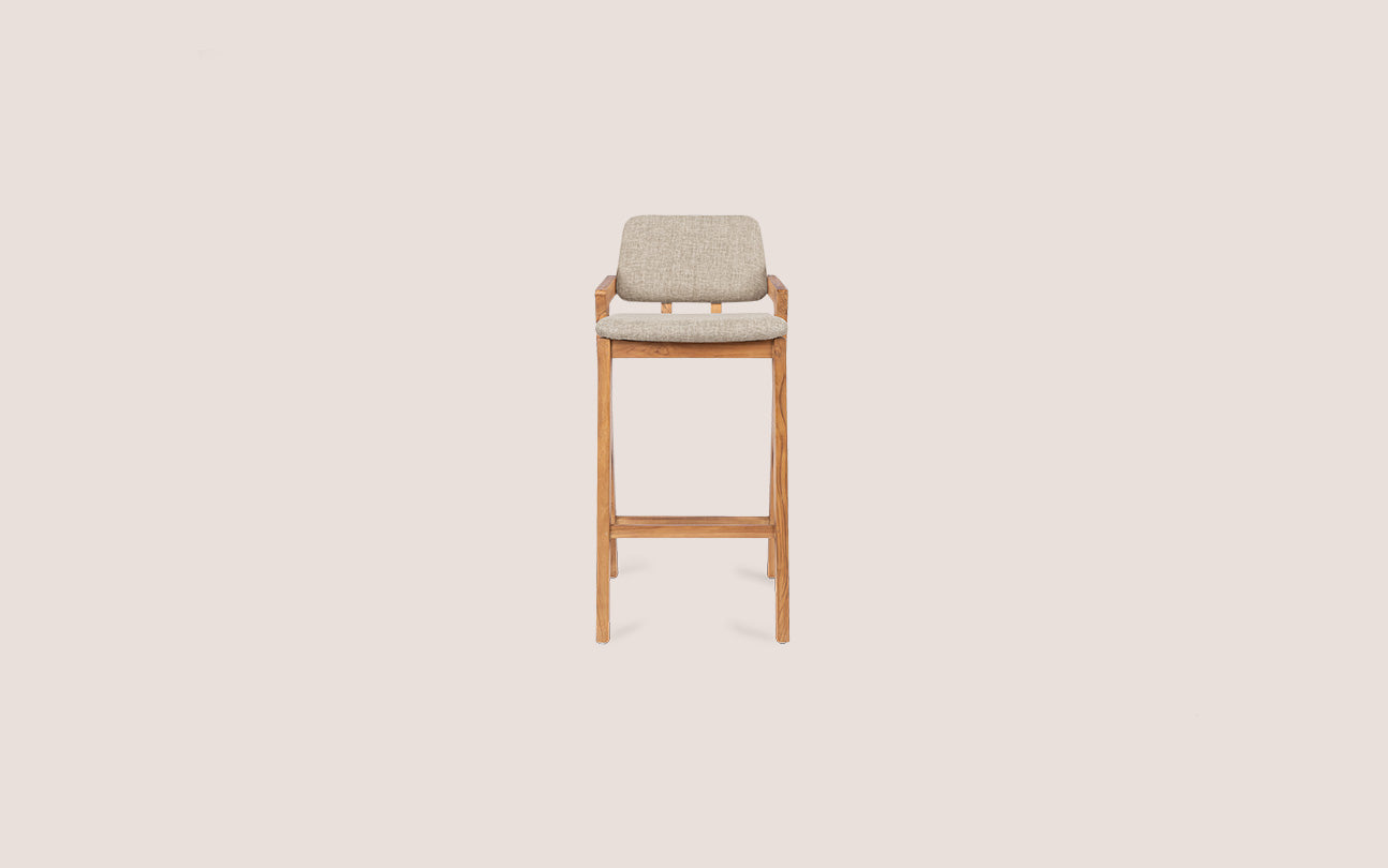 Noa Bar Stool Pale Khaki