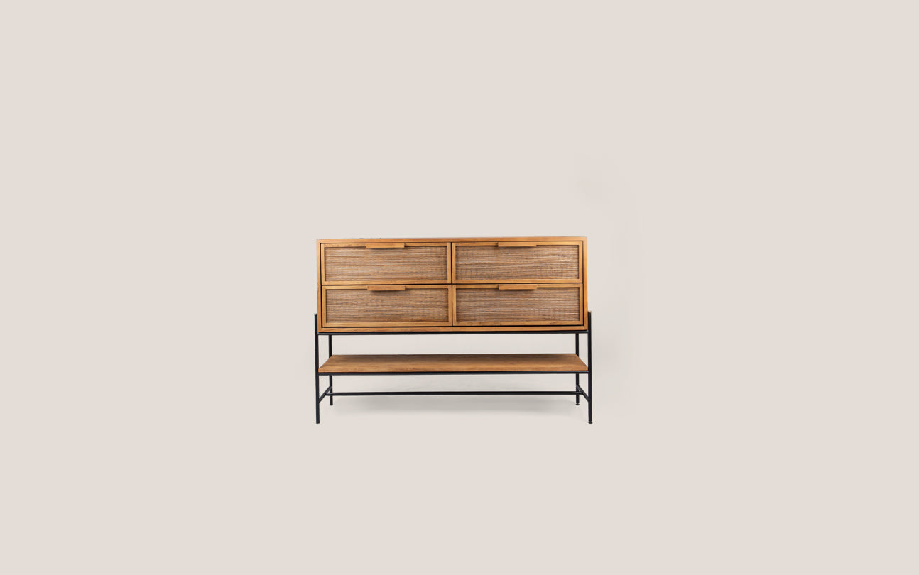 Coco Dresser 4 Drawers 1 Open Rack