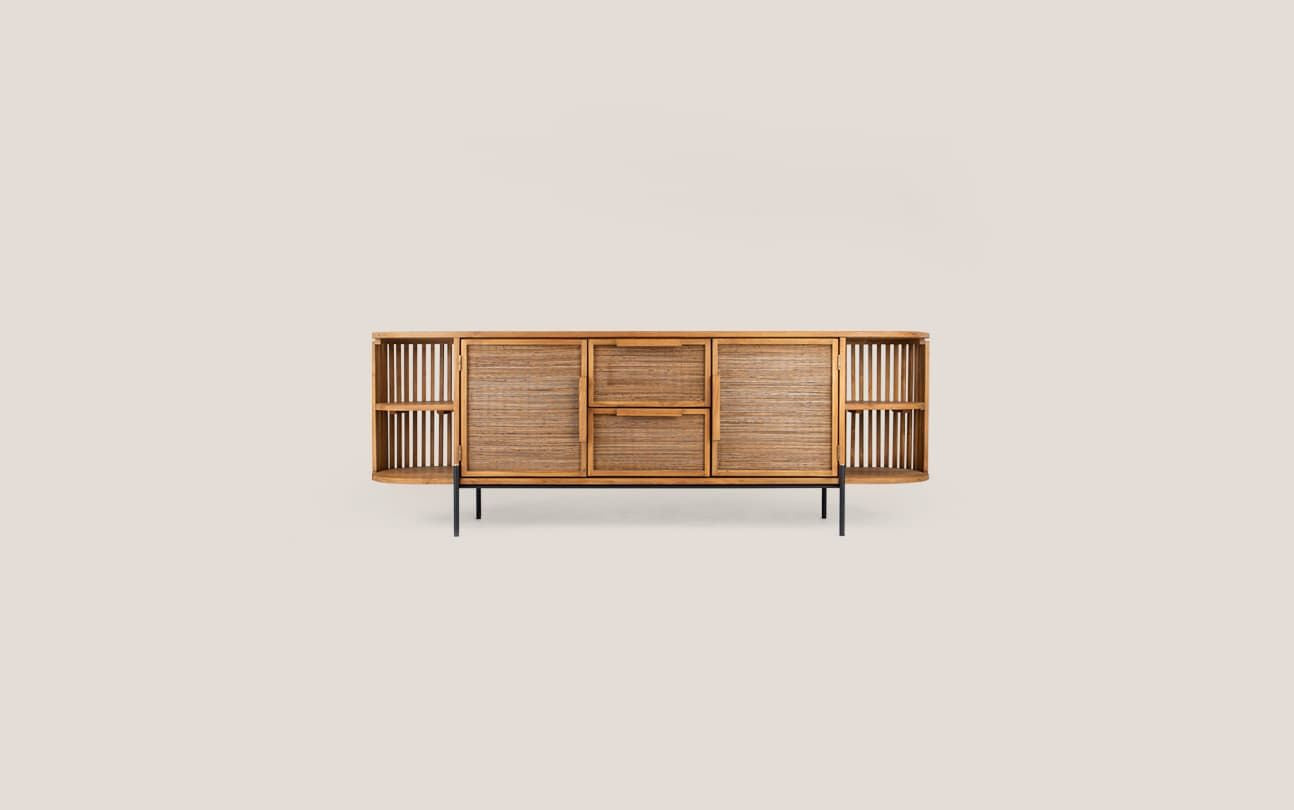 Coco Dresser 2 Doors 2 Drawers 4 Open Racks