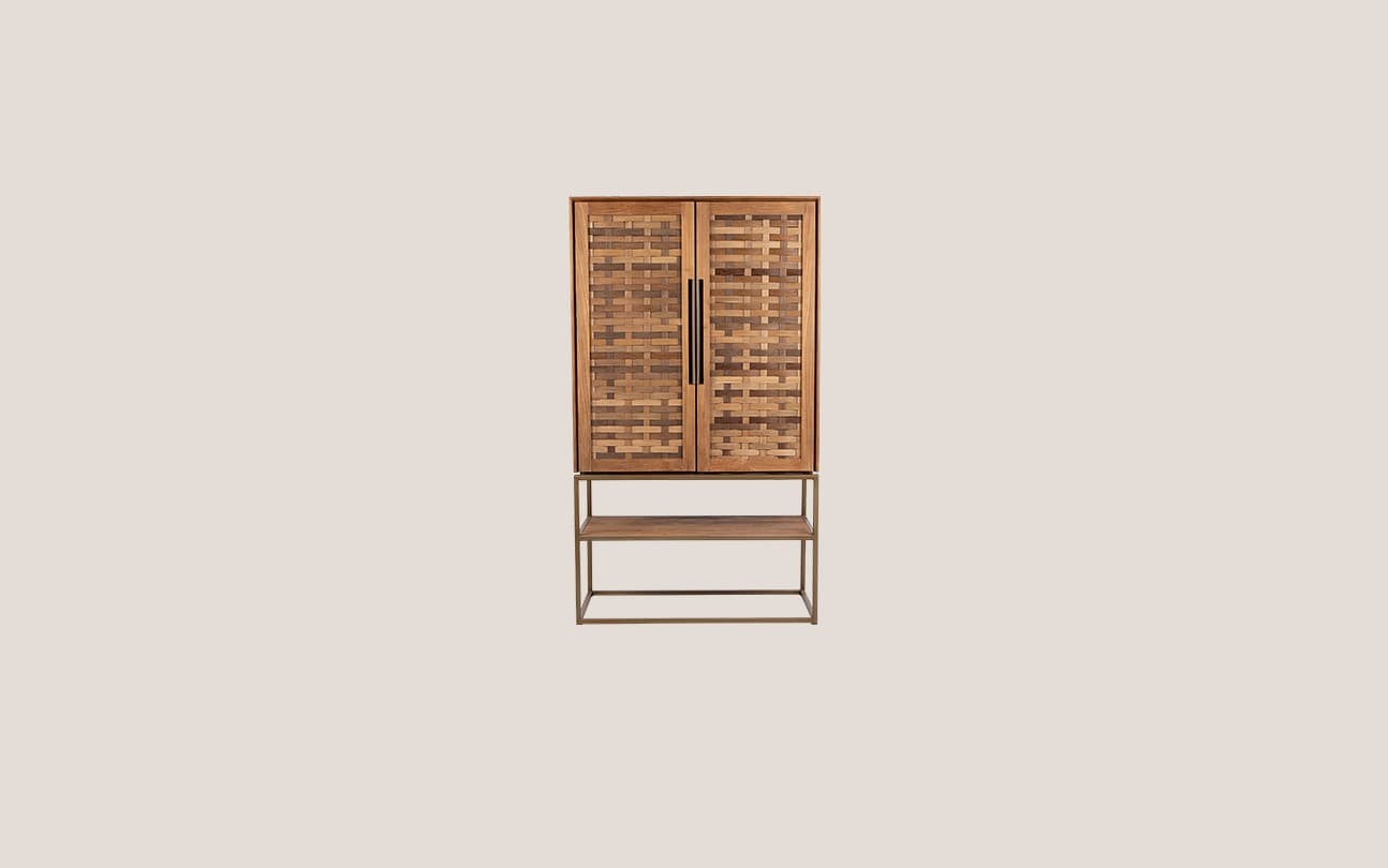 Karma Pure Cabinet 2 Doors 1 Open Rack