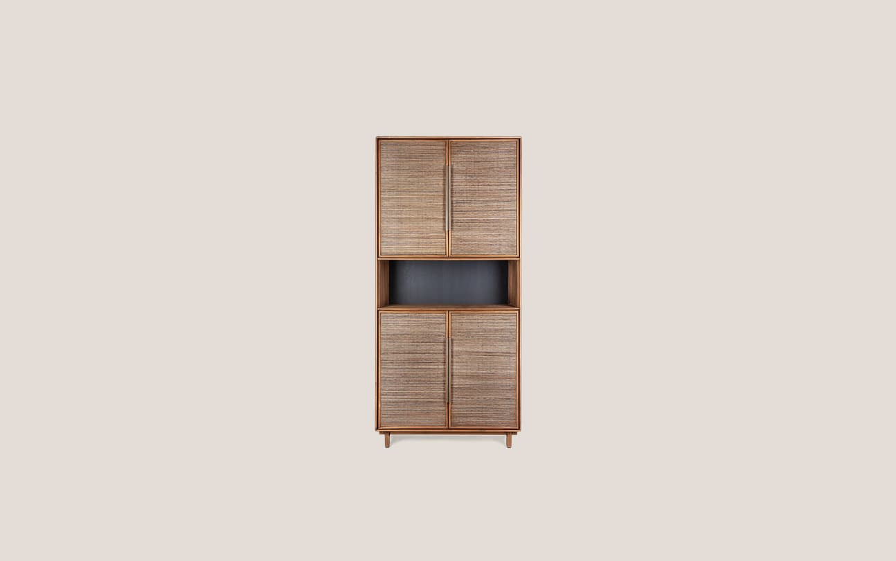 Grace Cabinet 4 Doors 1 Open Rack