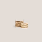 Caterpillar Sago Rectangular Basket - Set Of 2