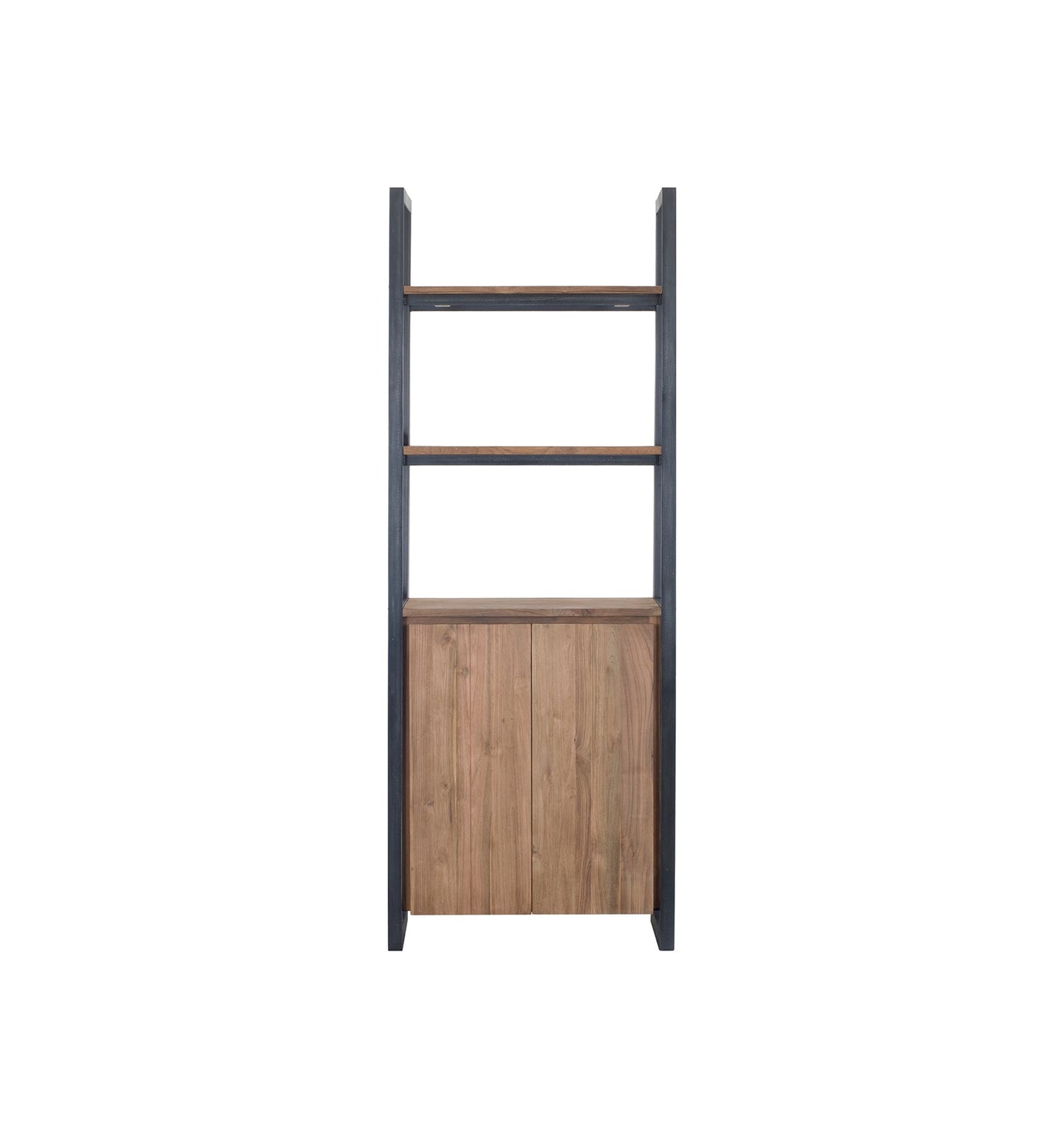 Fendy Bookcase 2 Doors, 2 Open Shelves