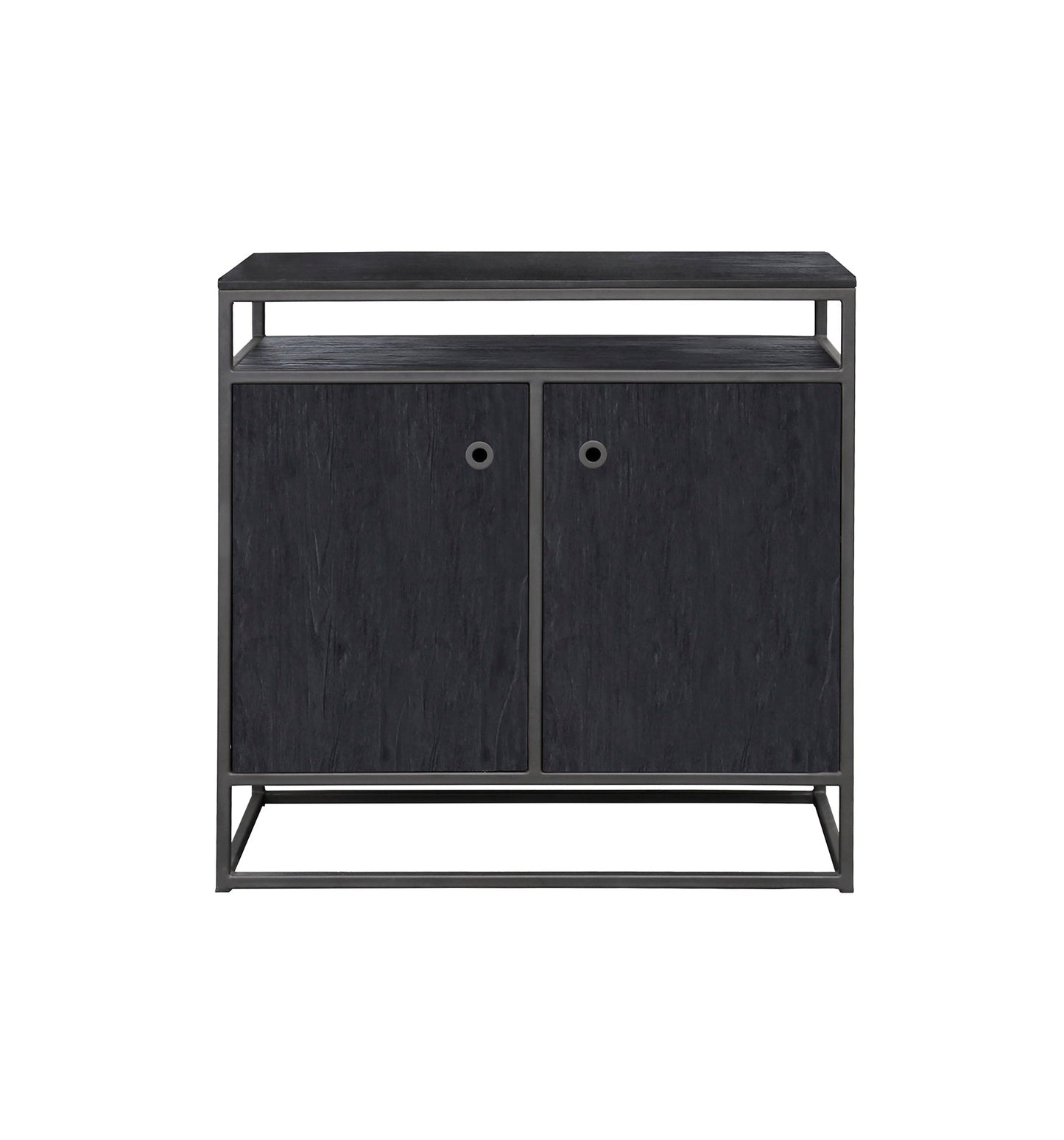 Tuareg Charcoal high dresser 2 doors, 1 open rack