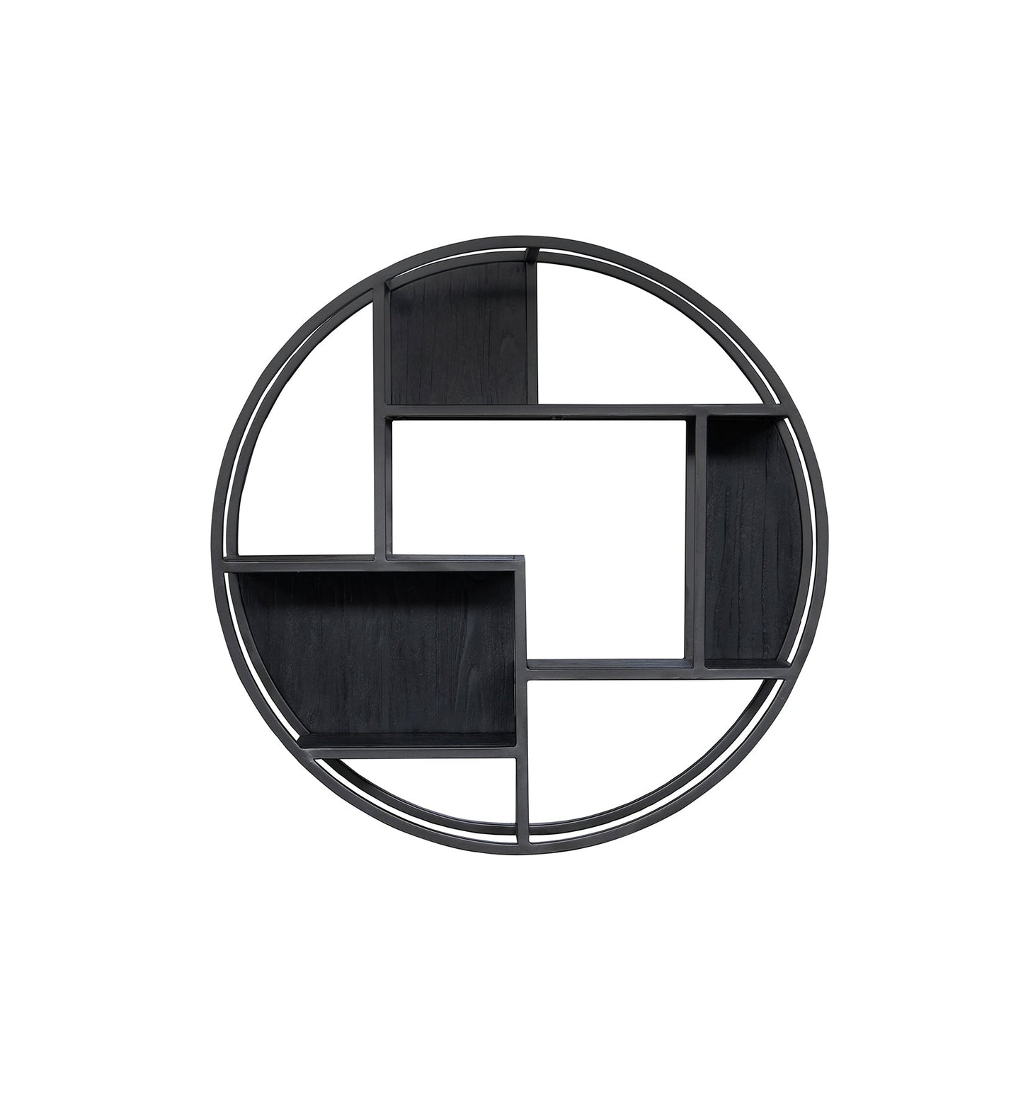 Tuareg Charcoal Round Wall Rack