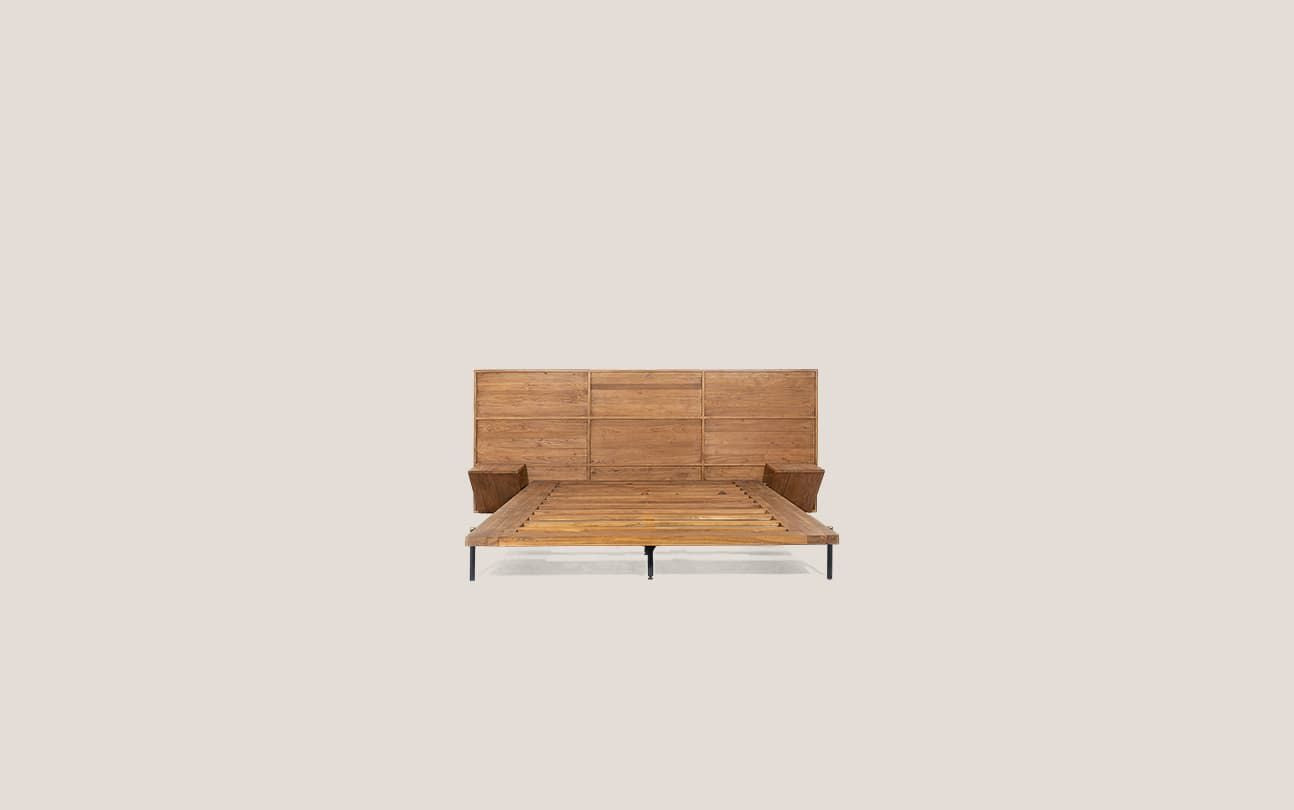 Outline Bed with Side Table